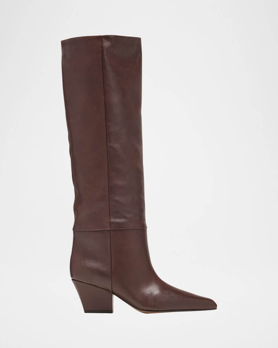 Jane Leather Knee Boots